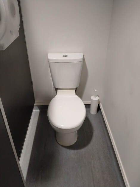 Sparkling clean toilet